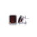 Genuine 15.4 ctw Garnet & Diamond Earrings 14KT White