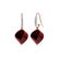 Genuine 30.68 ctw Ruby & Diamond Earrings 14KT Rose