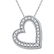 0.12 CTW Diamond Heart Pendant 10K White Gold -