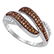 0.33 TCW Brown Diamond & White Diamond Ring 10K White