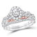 Oval Diamond Bridal Wedding Engagement Ring Band Set