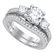 Diamond Bridal Wedding Engagement Ring Band Set 2-1/2