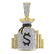 Mens Diamond Money Bag Stacks Charm Pendant 3/4 Cttw