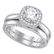 Diamond Bridal Wedding Engagement Ring Band Set 1.00