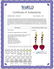 Genuine 2.98 ctw Ruby & Diamond Earrings 14KT Yellow - 2