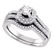 Diamond Bridal Wedding Engagement Ring Band Set 1/2