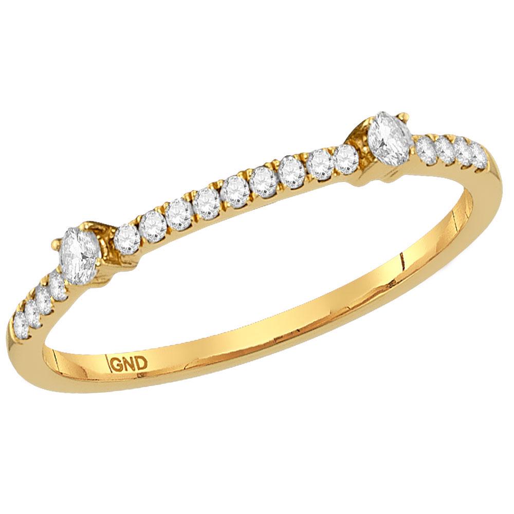 Diamond Single Row Stackable Band Ring 1/6 Cttw 10kt: REF-17M3X - SKU: GD118198 ---- Diamond Single Row Stackable Band Ring 1/6 Cttw 10kt Yellow Gold Gemstone Details 1/6 Carats total weight All diamonds are natural and conflict-free in or