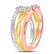 1/6 CTW Round Diamond 3-Piece Stackable Ring 10kt - 3