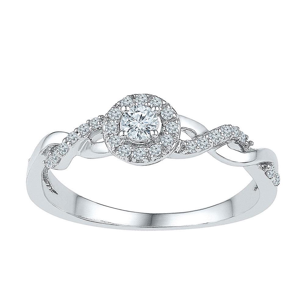 1/5 CTW Round Diamond Solitaire Bridal Wedding: REF-21K5R ---- 1/5 CTW Round Diamond Solitaire Bridal Wedding Engagement Ring 10kt White Gold Manufacturer Model: JSC-109631 Description 10kt Wh
