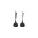 Genuine 17.75 ctw Sapphire & Diamond Earrings 14KT