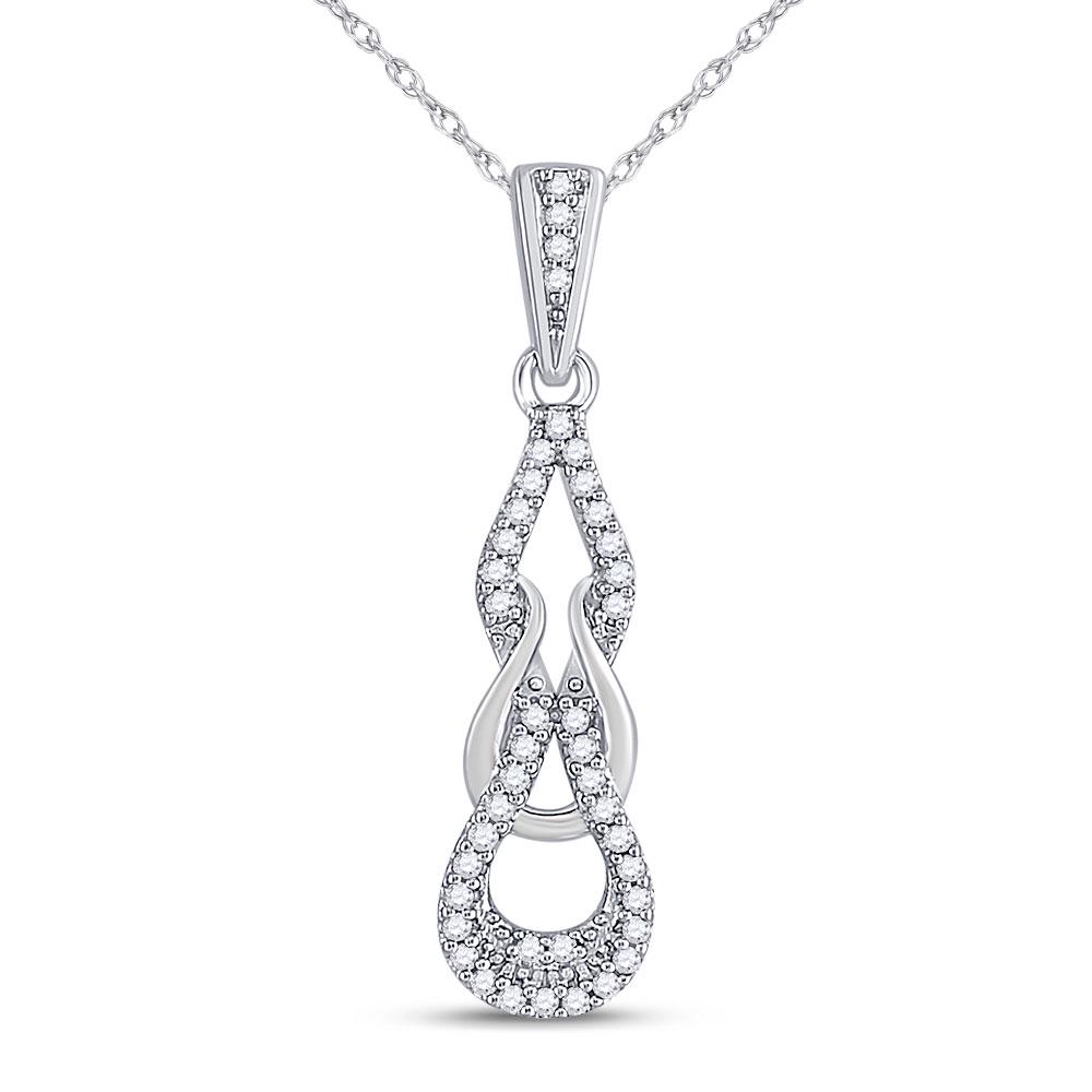 Round Diamond Woven Fashion Pendant 1/10 Cttw 10KT: Round Diamond Woven Fashion Pendant 1/10 Cttw 10KT White Gold Manufacturer Suggested Retail Price: $ 410.00 10kt White Gold Womens Round Diamond Woven Fashion Pendant 1/10 Cttw. Combined diamond weigh