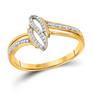 Round Diamond Fashion Ring 1/12 Cttw 10KT Yellow Gold