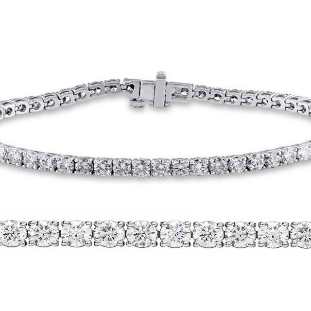 Natural 2.04ct VS2-SI1 Diamond Tennis Bracelet 18K White Gold: Natural 2.04ct VS2-SI1 Diamond Tennis Bracelet 18K White Gold Manufacturer's Suggested Retail Price: $7500.00 Total Diamond Weight: 2.04 carats Diamond Count: 70 Round Diamond Diamond Color: I-J Diamo