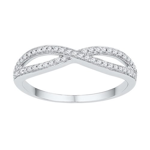 10K White Gold Jewelry 0.16 ctw Diamond Ladies Ring -: REF#V10T8Manufacturer's Suggested Retail Price - $840.00 SKU#W9T0-9723410K White Gold Jewelry 0.16 ctw Diamond Ladies Ring - WJA97234Main Stone: DiamondMain Stone Total Weight: 0.16 ctwDiamond Color: