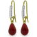 Genuine 17.78 ctw Ruby & Diamond Earrings Jewelry 14KT