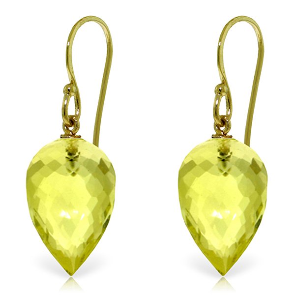 Genuine 18 ctw Quartz Lemon Earrings Jewelry 14KT: GG#4780 - REF#22M2T Manufacturer's Suggested Retail Price - $1410.00 Genuine 14K Yellow Gold 18 ctw Quartz Lemon Earrings Gemstone(s): Quartz Lemon Total Gemstone weight: 18 ct Jewelry type: Gemstone 