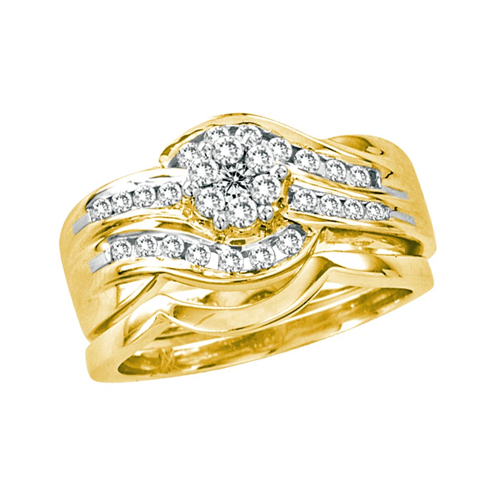 Natural 0.50 ctw Diamond Bridal Set Ring 14K Yellow: GD14151-REF#107F9M Manufacturer's Suggested Retail Price: $6470.00 Natural 0.50 ctw Diamond Bridal Set Ring 14K Yellow Gold Product Condition: Brand New Product Type: Bridal Set Ring Diamond Weight: 0