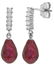 Genuine 6.75 ctw Ruby & Diamond Earrings Jewelry 14KT