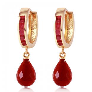 Genuine 7.8 ctw Ruby Earrings Jewelry 14KT Yellow Gold: GG#3389 - REF#45A8K Manufacturer's Suggested Retail Price - $2930.00Genuine 14K Yellow Gold 7.8 ctw Ruby EarringsGemstone(s): RubyTotal Gemstone weight: 7.8 ctJewelry type: Gemstone Hoop EarringsJewe