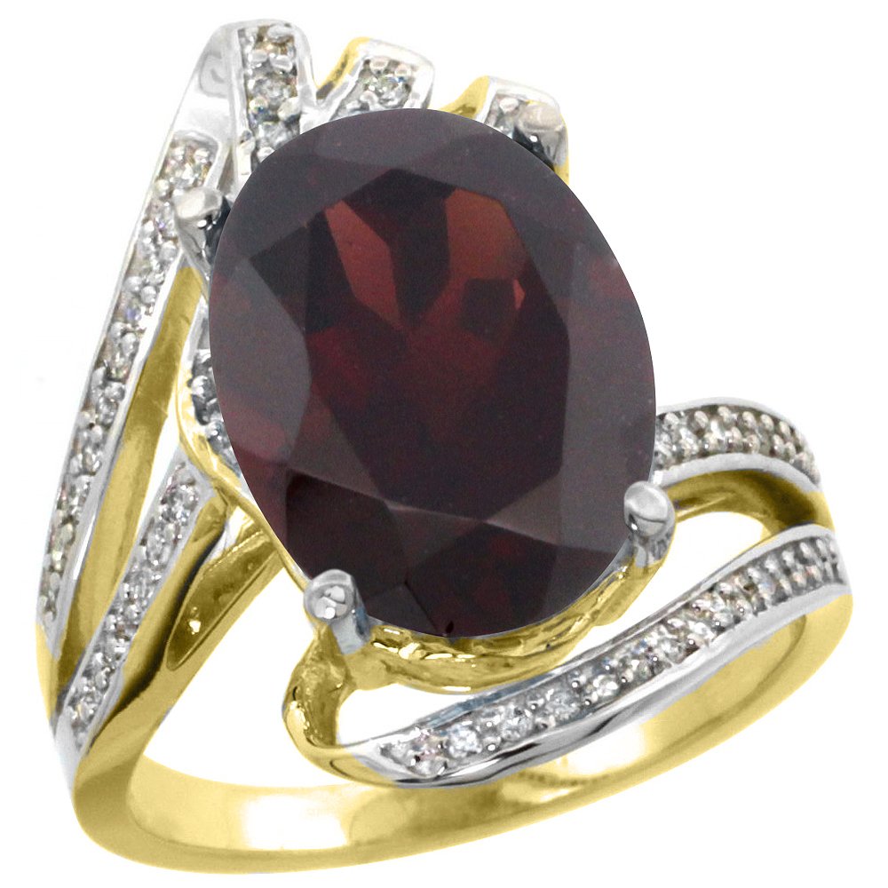 Natural 6.78 ctw garnet & Diamond Engagement Ring 14K: SC-R309911Y10 - REF#101H5W Manufacturer's Suggested Retail Price - $5820.00 Natural 6.78 ctw garnet & Diamond Engagement Ring 14K Yellow Gold Gemstone: Natural Oval-shape garnet @ 6.5 ctw Diamond: Nat