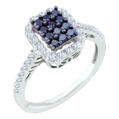 0.50CTW White and Black Diamond Bridal 10KT Ring White: REF-25Y4H ---- 0.50CTW White and Black Diamond Bridal 10KT Ring White Gold - SKU: GD 57491 Manufacturer's Suggested Retail Price: $ 700.00 Product Type: Bridal RingMetal Type: 10KT White GoldMainsto