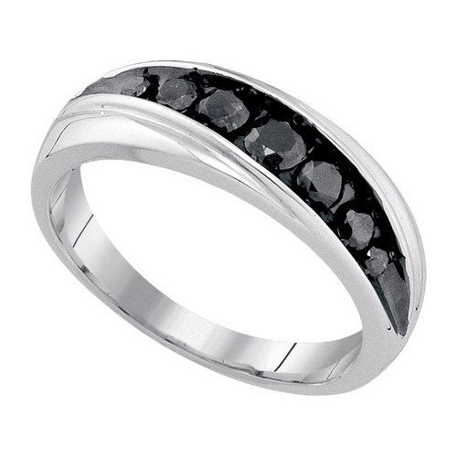 0.75CTW White and Black Diamond Mens 10KT Ring White: REF-26H9Y ---- 0.75CTW White and Black Diamond Mens 10KT Ring White Gold - SKU: GD 83818 Manufacturer's Suggested Retail Price: $ 700.00 Product Type: Mens RingMetal Type: 10KT White GoldMainstone: