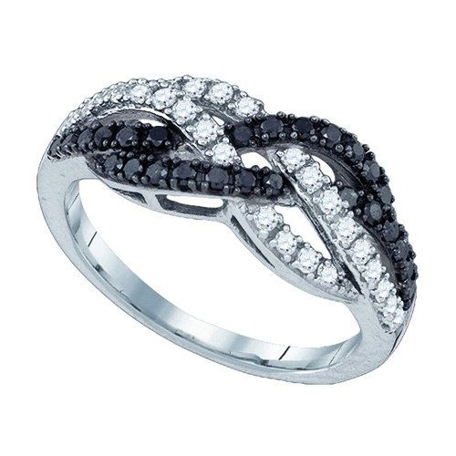 0.50CTW White and Black Diamond Bridal 10KT Ring White: REF-30N2W ---- 0.50CTW White and Black Diamond Bridal 10KT Ring White Gold - SKU: GD 79077 Manufacturer's Suggested Retail Price: $ 800.00 Product Type: Bridal RingMetal Type: 10KT White GoldMainsto