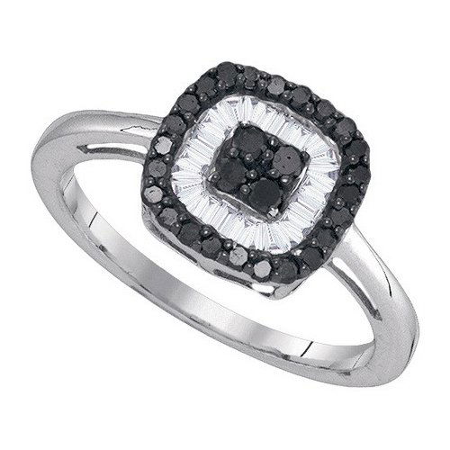 0.50CTW White and Black Diamond Bridal 10KT Ring White: REF-26X9K ---- 0.50CTW White and Black Diamond Bridal 10KT Ring White Gold - SKU: GD 89370 Manufacturer's Suggested Retail Price: $ 700.00 Product Type: Bridal RingMetal Type: 10KT White GoldMainsto