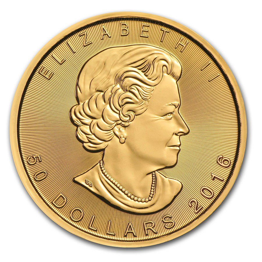 One pc. Canada 1 oz .9999 Gold Maple Leaf Brilliant: One pc. Canada 1 oz .9999 Gold Maple Leaf Brilliant Uncirculated