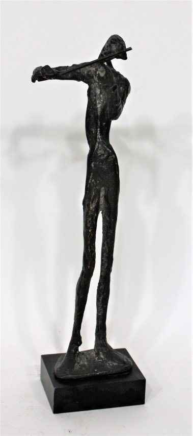 Giacometti Style Bronze Violin Player (1 of 6)