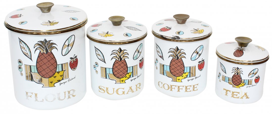 Georges Briard Kitchen Jar Set Four (4) Pieces (1 of 5)