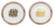 Georges Briard pink serving plates Five (5) - 2