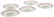 Georges Briard pink serving plates Five (5) - 4