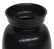 Georges Briard Matte Black Pottery Vase with Gold - 4