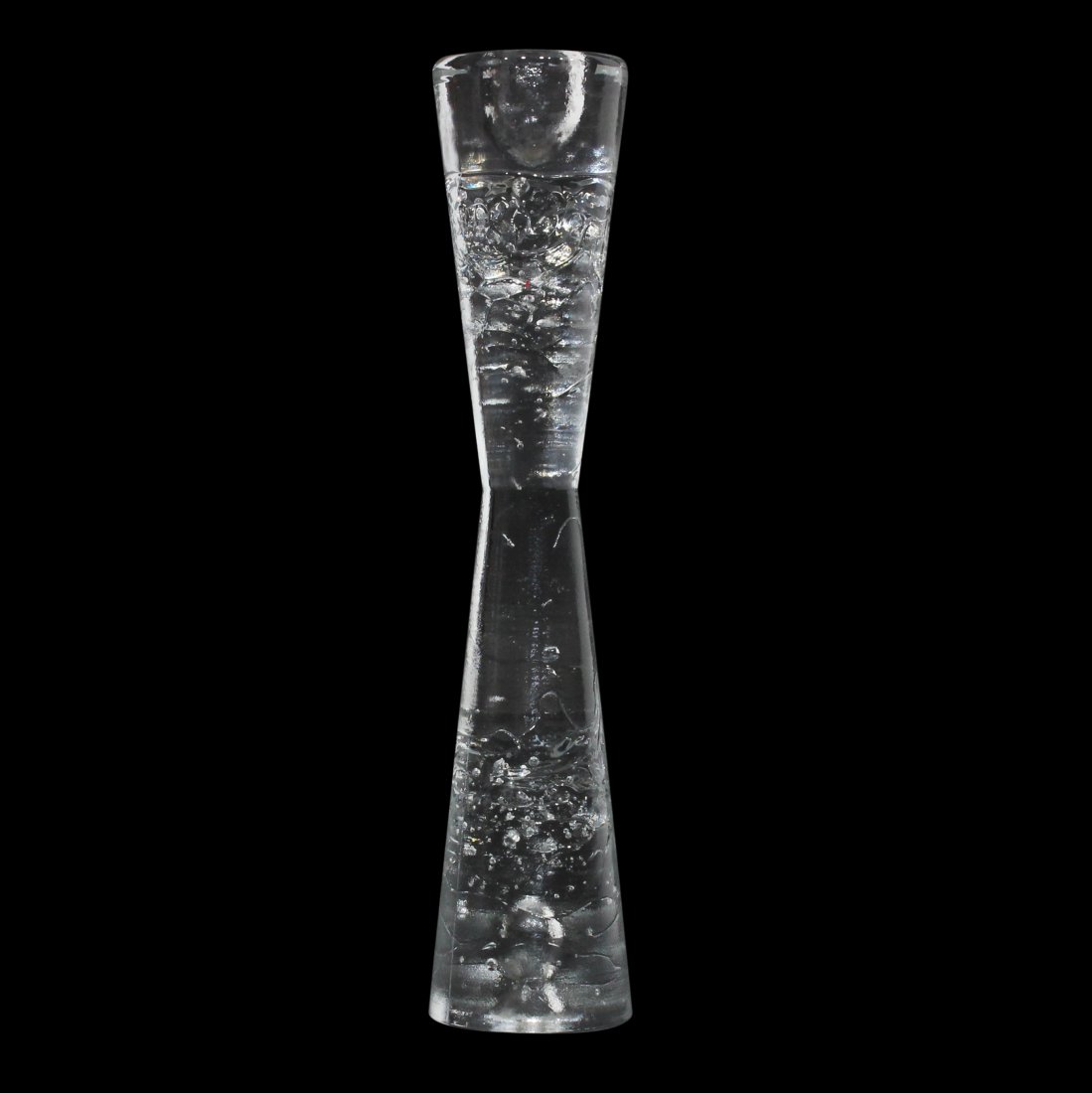 Mid-Century Modern Tapered Glass Candlestick (1 of 4)