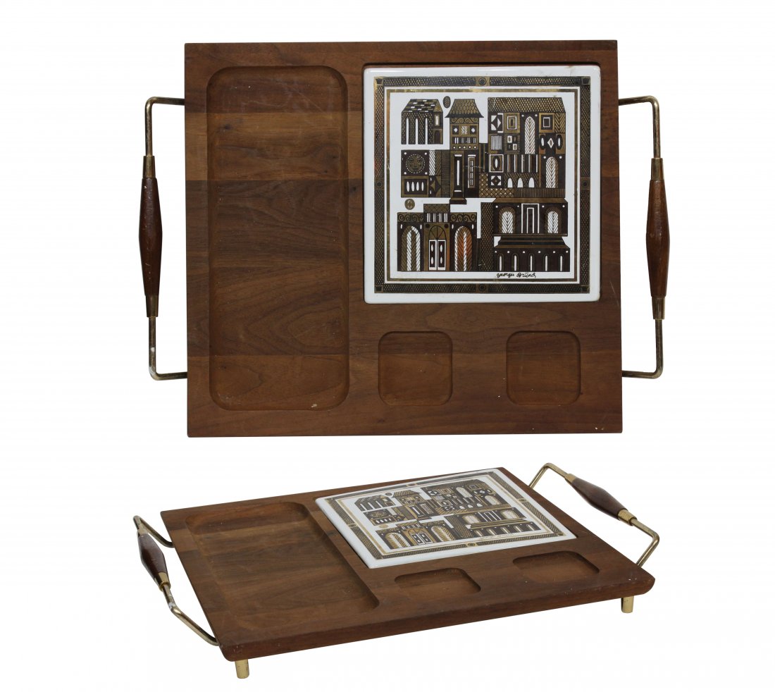 Georges Briard Mid-Century Modern Serving Tray Handle (1 of 3)