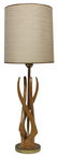 Adrian Pearsall 1960s Wood Free Form Mid-Century Lamp