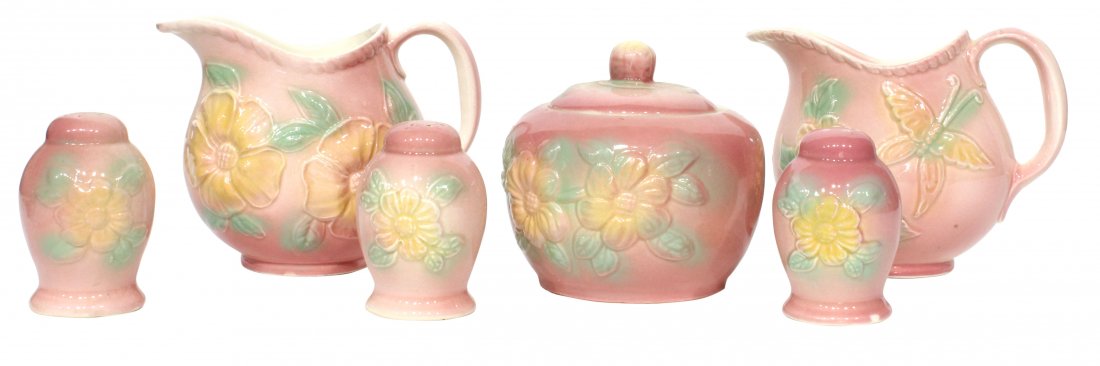 Six (6) Hull Pottery Sunglow (1 of 6)