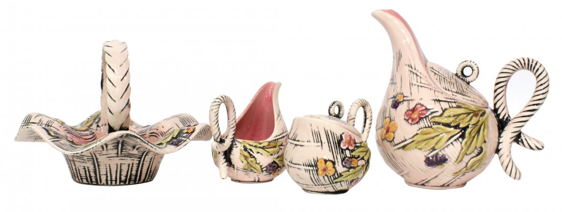 Hull pottery Blossom Flite Set (1 of 5)