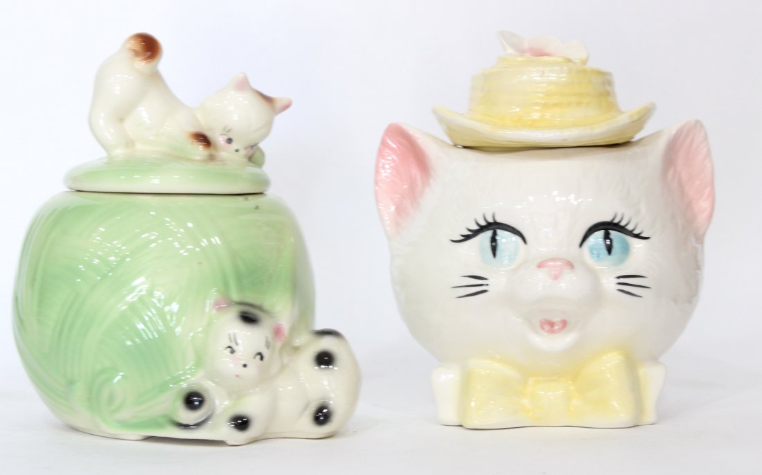 Two (2) Cat cookie jars (1 of 5)