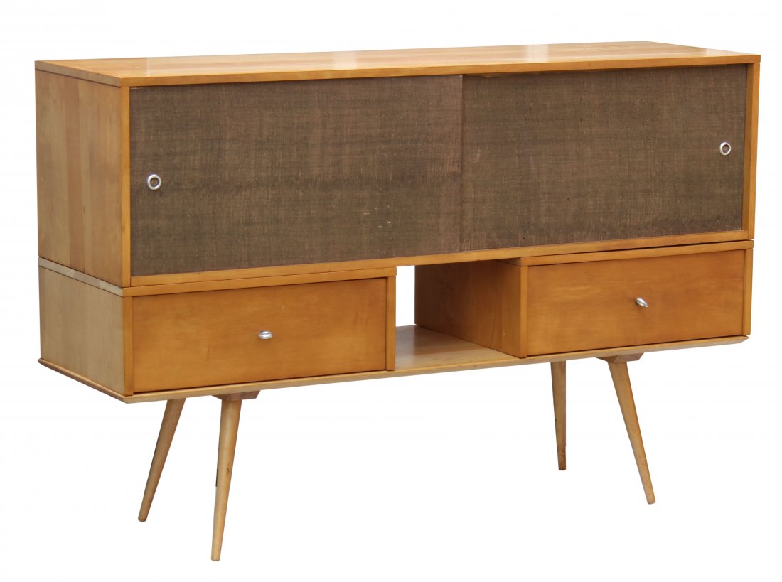 Paul McCobb Planner Group Wall Storage Cabinet Blond (1 of 8)