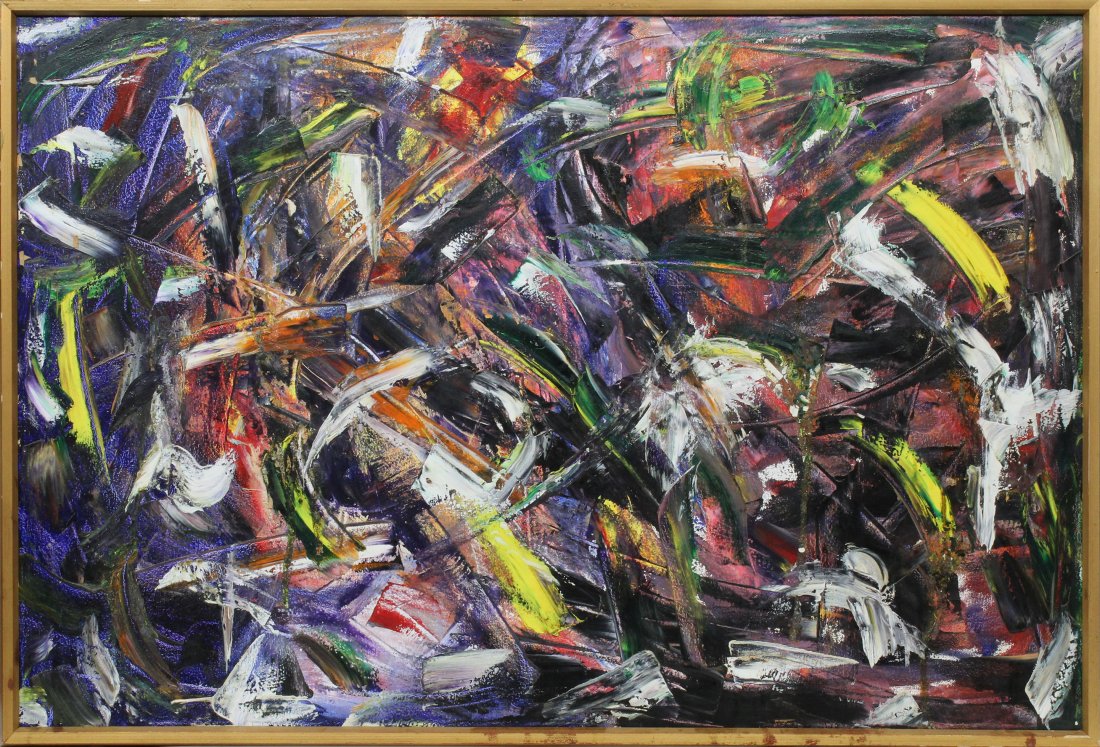 MICHAEL GOLDBERG [unsigned, attributed] o/c Abstract (1 of 4)