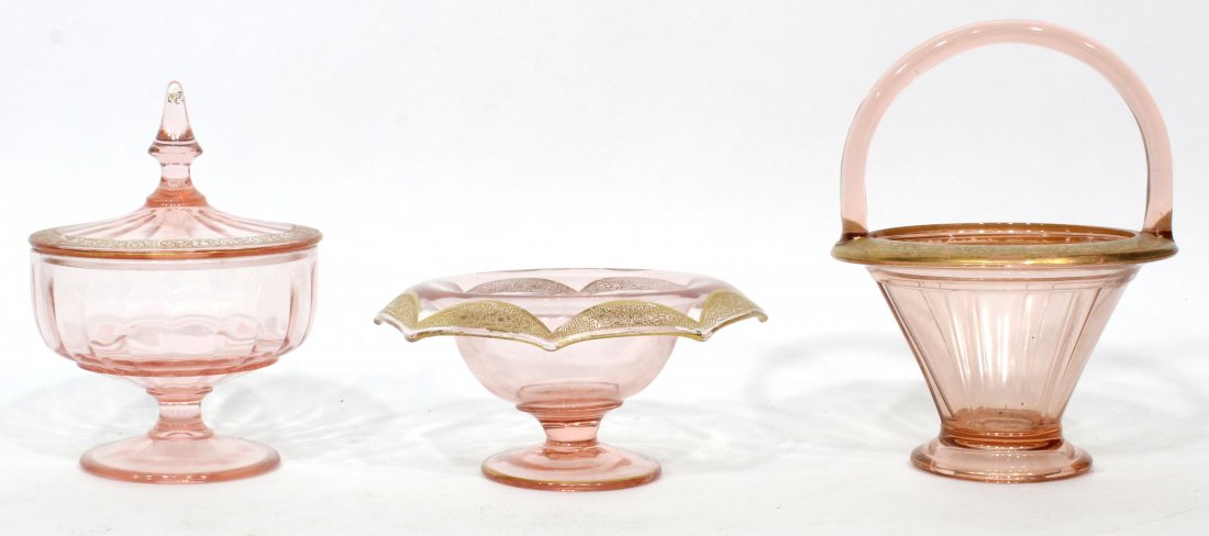 4 Assorted Depression Glass Items (1 of 6)