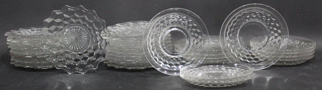 Assorted Fostoria Clear Depression Era Dinner Plates (1 of 3)