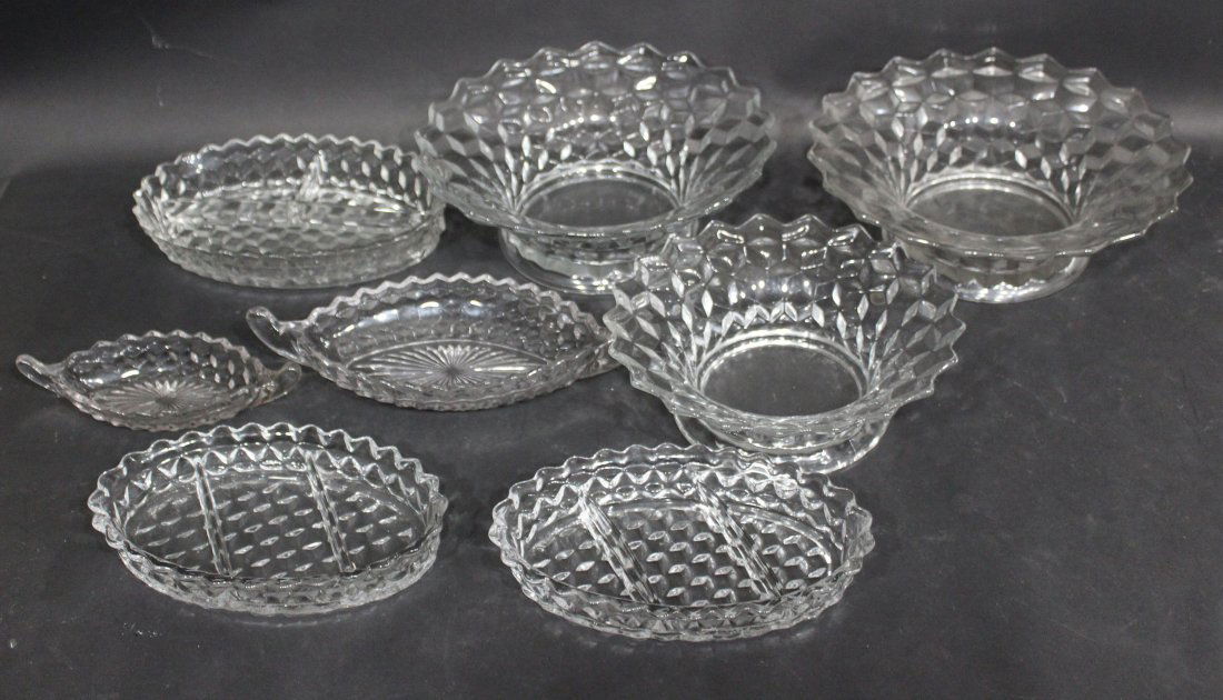 Assorted Fostoria Clear Depression Era Bowls and Trays (1 of 3)