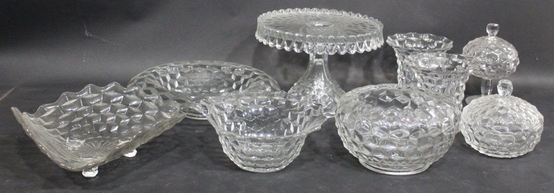 Assorted Clear depression Era Glass items (1 of 3)