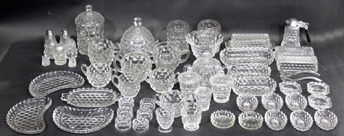 Assorted Fostoria Clear depression Era Glass Dinner (1 of 5)