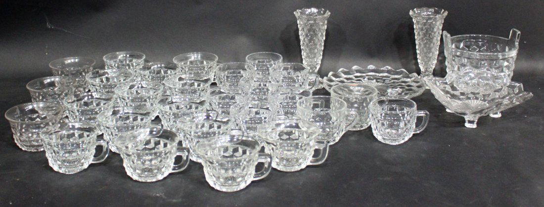 Assorted Clear Fostoria Items (1 of 6)