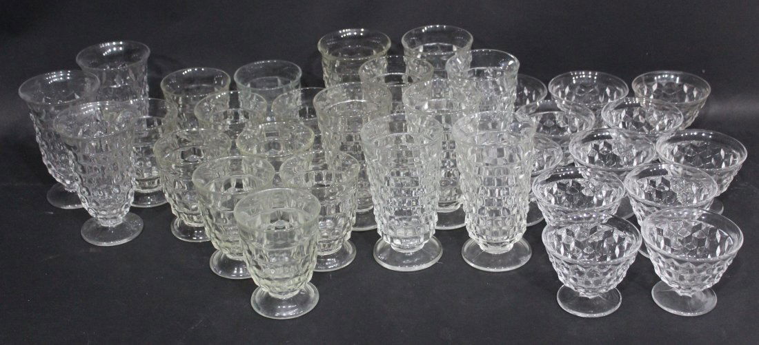 Assorted Clear Fostoria Glass Cups (1 of 5)