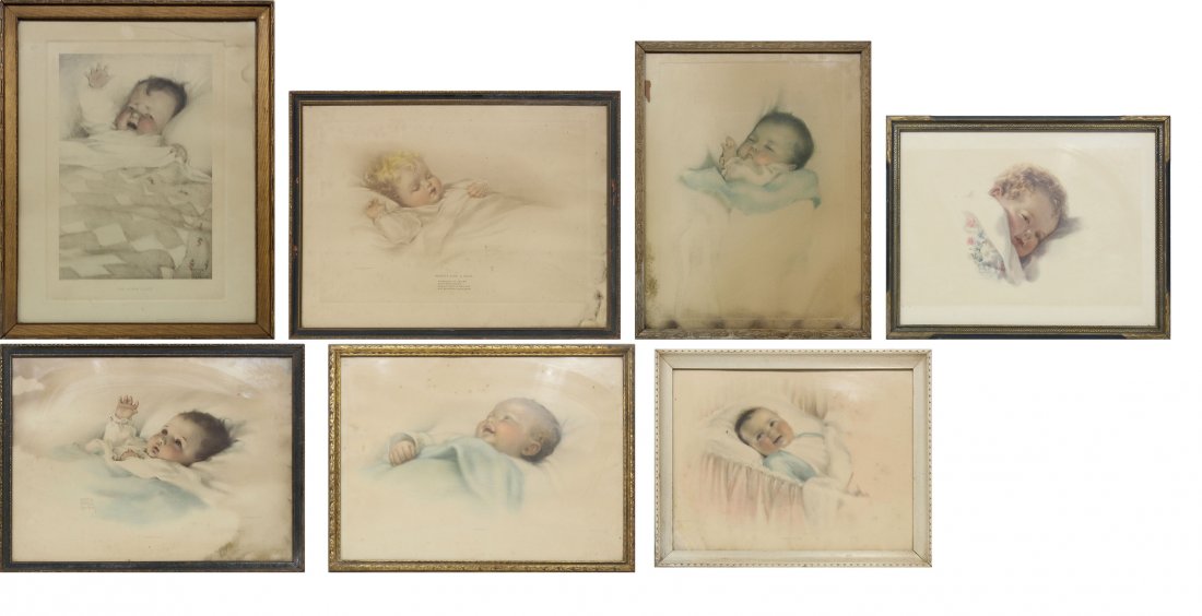 7 Assorted Bessie Pease Gutman Baby Prints (1 of 4)